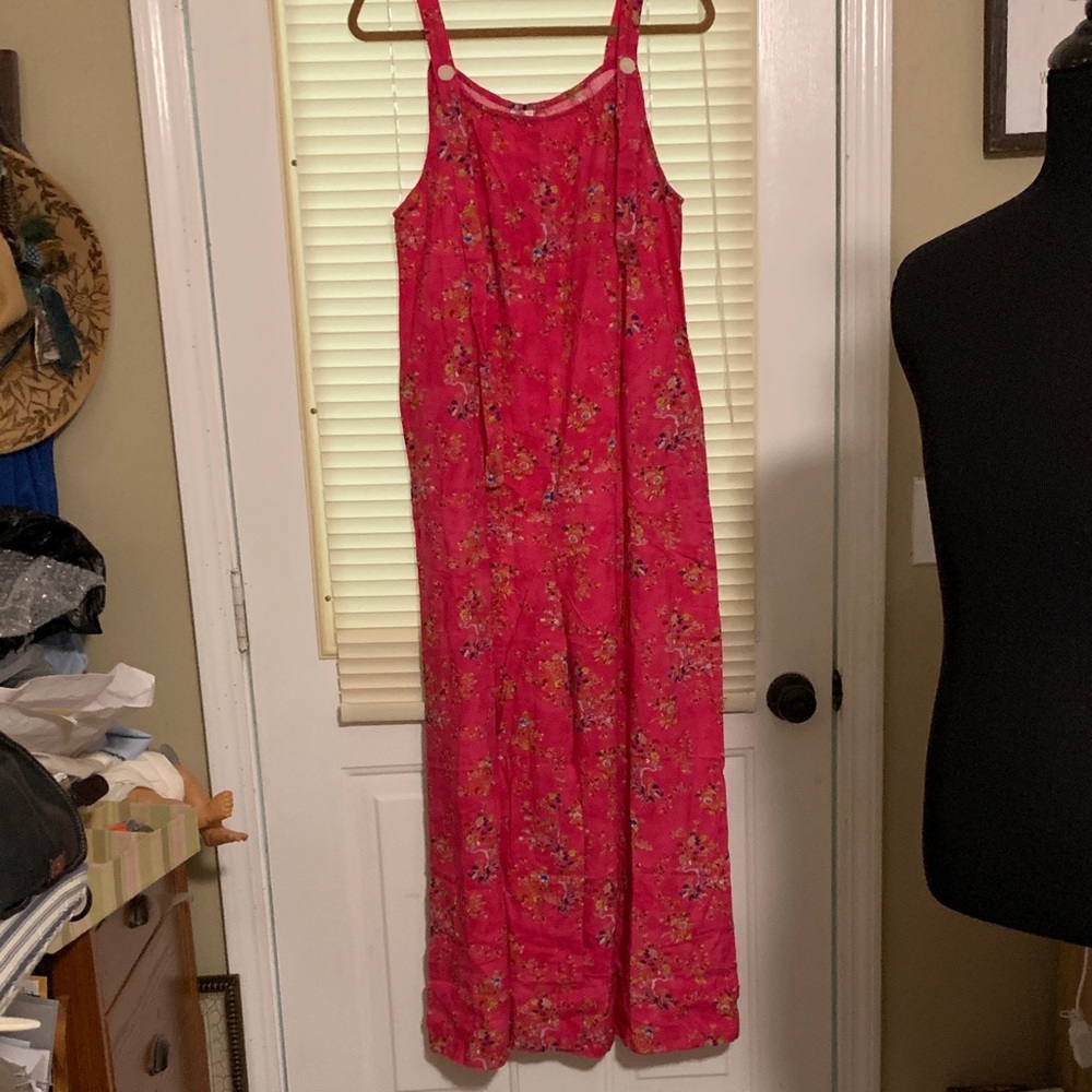 NWOT. Cute as a button wide leg overalls